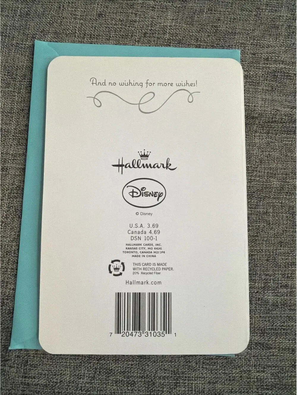Hallmark Disney Birthday Greeting Card Aladdin Better Wish For Something Good